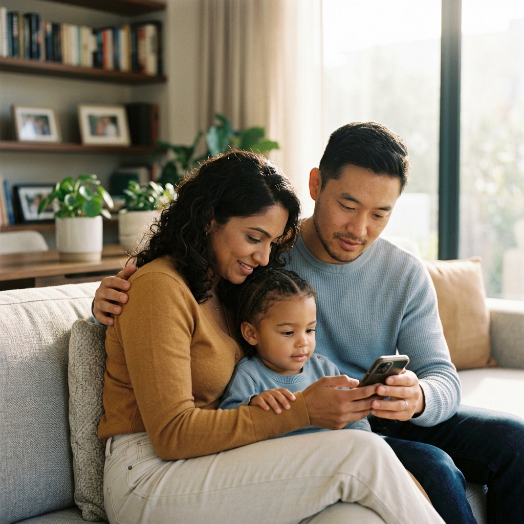 Family providing support