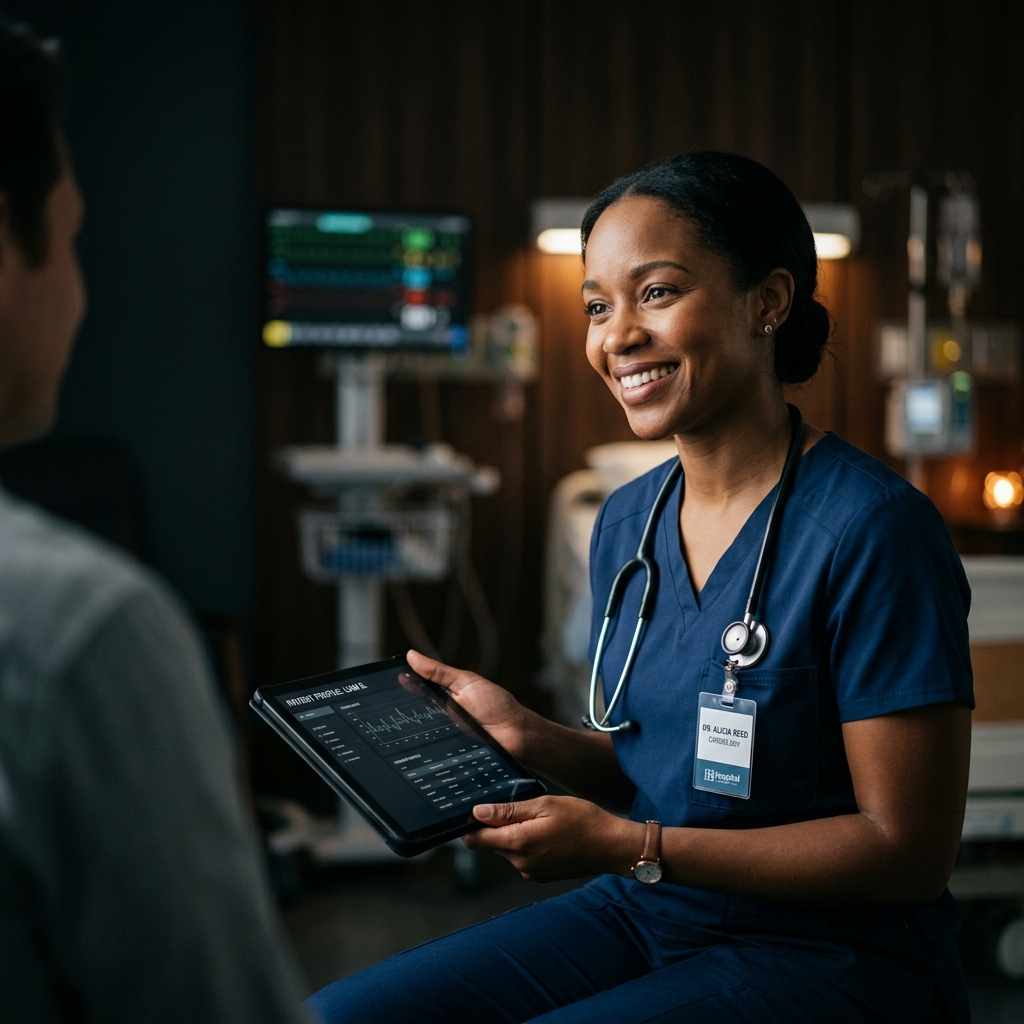 Medical professional ready to help